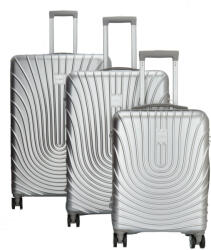 Enrico Benetti Calgary ezüst 4 kerekű 3 részes bőrönd szett (49017998-03)