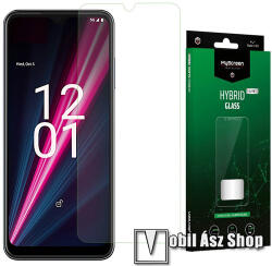 MyScreen HYBRIDGLASS Lite Flexible 8H rugalmas edzett üveg képernyővédő fólia, 0, 15 mm vékony, a képernyő sík részét védi - ÁTLÁTSZÓ - TELEKOM T PHONE PRO 5G (Revvl 6 Pro 5G) / T Phone Pro 5G (2023) - M7272HG