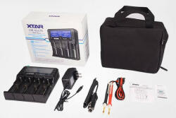 XTAR VP4 Plus Dragon négy csatornás Li-ion/Ni-MH LCD-kijelzős akkumulátor töltő/tesztelő