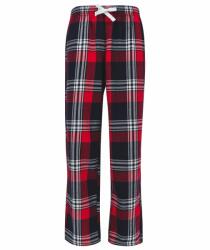 SF (Skinnifit) Pantaloni de pijama din flanelă pentru copii - Roșie / albastru închis | 9-10 ani (SM083-1000294210)