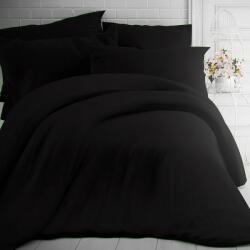 Kvalitex Lenjerie de pat din bumbac, negru, 220 x 200 cm, 2 buc. 70 x 90 cm, 220 x 200 cm, 2 buc. 70 x 90 cm Lenjerie de pat