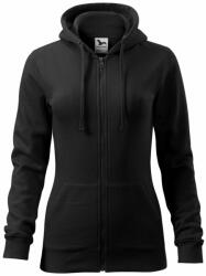 MALFINI Hanorac damă Trendy Zipper - Neagră | XL (4110116)