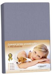 Bellatex Cearceaf jersey cu elastan, gri închis, gri închis, 90 x 200 cm