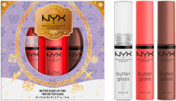 NYX Cosmetics Mrs Claus Butter Gloss Trio