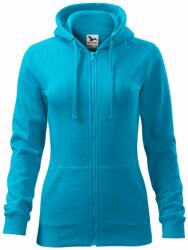 MALFINI Hanorac damă Trendy Zipper - Turcoaz | L (4114415)