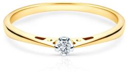 SAVICKI Inel de logodnă SAVICKI: aur bicolor, diamant - savicki - 2 235,00 RON