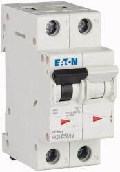 Eaton 239083 FAZ6-C50/1N Kismegszakító 1P+N 50A C karakterisztika 6 kA -2 modul (239083)