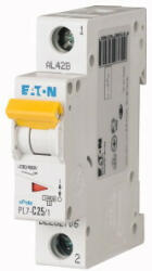 Eaton 262718 PL7-D25/1 Kismegszakító. 1P, 25A, D karakterisztika, 10kA (262718)