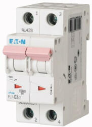 Eaton 263354 PL7-C2/2 Kismegszakító. 2P, 2A, C karakterisztika, 10kA (263354)