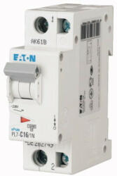 Eaton 165235 PL7-C3/1N Kismegszakító. 1P+N, 3A, C karakterisztika, 10kA (165235)