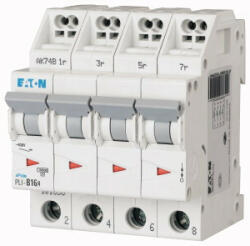 Eaton 101363 PLI-C16/4 Kismegszakító. 4P, 16A, C karakterisztika, 10kA (101363)