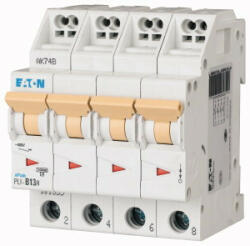 Eaton 101369 PLI-D13/4 Kismegszakító. 4P, 13A, D karakterisztika, 10kA (101369)