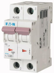 Eaton 263384 PL7-D32/2 Kismegszakító. 2P, 32A, D karakterisztika, 10kA (263384)