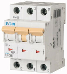 Eaton 263408 PL7-C13/3 Kismegszakító. 3P, 13A, C karakterisztika, 10kA (263408)