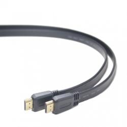 Cablexpert Cablu HDMI T-T v2.0 4K@30Hz Flat 1m Negru (CC-HDMI4F-1M)