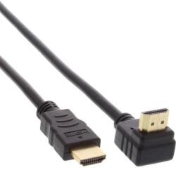 InLine Cablu HDMI 4K2K T-T unghi 90 grade 0.3m Negru, InLine (IL17033V)