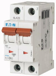 Eaton 263355 PL7-C4/2 Kismegszakító. 2P, 4A, C karakterisztika, 10kA (263355)