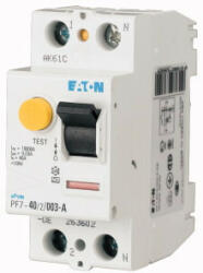 Eaton 166799 PF7-100/2/01 Áram-védőkapcsoló (Fi-relé) AC osztály, 2P, 100A, 100mA (166799)