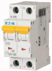 Eaton 264904 PL7-C25/2-DC Kismegszakító. 2P, 25A, C karakterisztika, 10kA (264904)