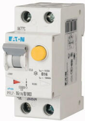 Eaton 165619 PFL7-16/1N/B/03 Áramvédős kismegszakító (Kombi Fi-relé) 1+N, B karakterisztika, 16A, 300mA, 10 kA, AC osztály (165619)