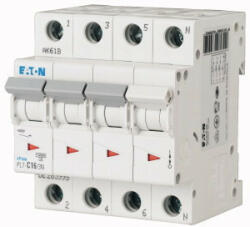 Eaton 264004 PL7-D13/3N Kismegszakító. 3P+NP, 13A, D karakterisztika, 10kA (264004)