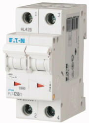 Eaton 263350 PL7-B50/2 Kismegszakító. 2P, 50A, B karakterisztika, 10kA (263350)