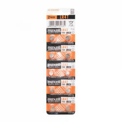 Maxell LR41 gombelem, alkáli LR41 ( Maxell LR41 ) (Maxell LR41)