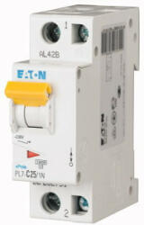 Eaton 262760 PL7-D25/1N Kismegszakító. 1P+N, 25A, D karakterisztika, 10kA (262760)