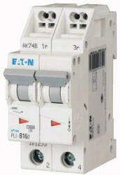 Eaton 101300 PLI-C16/2 Kismegszakító. 2P, 16A, C karakterisztika, 10kA (101300)