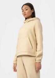 4F Hanorac de molton crop top fără fermoar cu glugă pentru femei