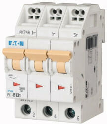 Eaton 101320 PLI-C13/3 Kismegszakító. 3P, 13A, C karakterisztika, 10kA (101320)