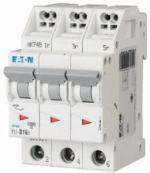Eaton 101328 PLI-D16/3 Kismegszakító. 3P, 16A, D karakterisztika, 10kA (101328)