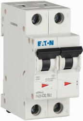 Eaton 177552 FAZ6-C0, 16/2 Kismegszakító 2P 0, 16A C karakterisztika 6 kA -2 modul (177552)