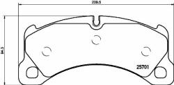 BREMBO set placute frana, frana disc BREMBO PRIME LINE P 65 033 (P 65 033)
