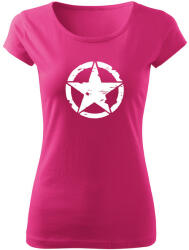 DRAGOWA tricou de damă star, roz150g/m2