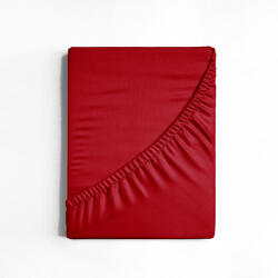 idealisotthon Jersey gumis lepedő, vörös, 200x200 cm (TM-BS-FS-200-200-RD)