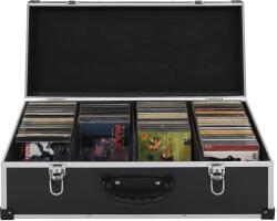 vidaXL Carcasă pentru 80 CD-uri, aluminiu, ABS, negru (91855) - comfy