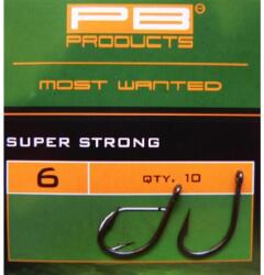 PB Products Carlig Super Strong Hook nr. 6 - 10buc/plic