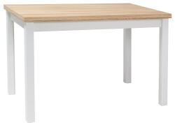  Étkezőasztal fehér/matt/tölgy, ADAM 100x60 - scandishop - 52 839 Ft
