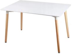  Fehér étkezőasztal BERGEN 140x80 cm - scandishop