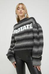 ROTATE gyapjú pulóver meleg, női, szürke - szürke 40