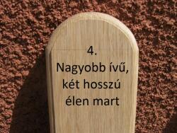 Mátra 150 cm-es tölgy kerítéselem 4. profil natúr