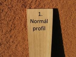 Mátra 150 cm-es tölgy kerítéselem 1. profil felületkezelve