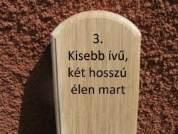 Mátra 140 cm-es tölgy kerítéselem 3. profil felületkezelve