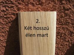 Mátra 140 cm-es tölgy kerítéselem 2. profil felületkezelve