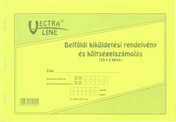 Vectra-line Nyomtatvány kiküldetési rendelvény és költségelszámolás VECTRA-LINE fekvő - papiriroszerplaza