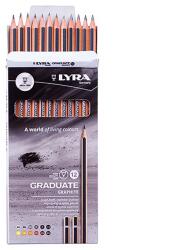 LYRA Grafitceruza LYRA Graduate 4H-6B hatszögletű környezetbarát 12db-os készlet - papiriroszerplaza