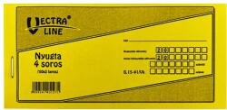 Vectra-line Nyomtatvány nyugta VECTRA-LINE 4 soros 20 db/csomag - papiriroszerplaza