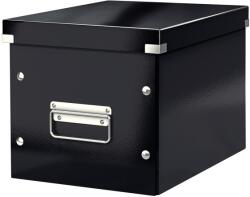 LEITZ Tároló doboz LEITZ Click&Store M méret kocka fekete
