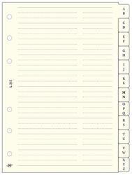 SATURNUS Gyűrűs kalendárium betét SATURNUS L315 telefonregiszter sárga lapos - papiriroszerplaza